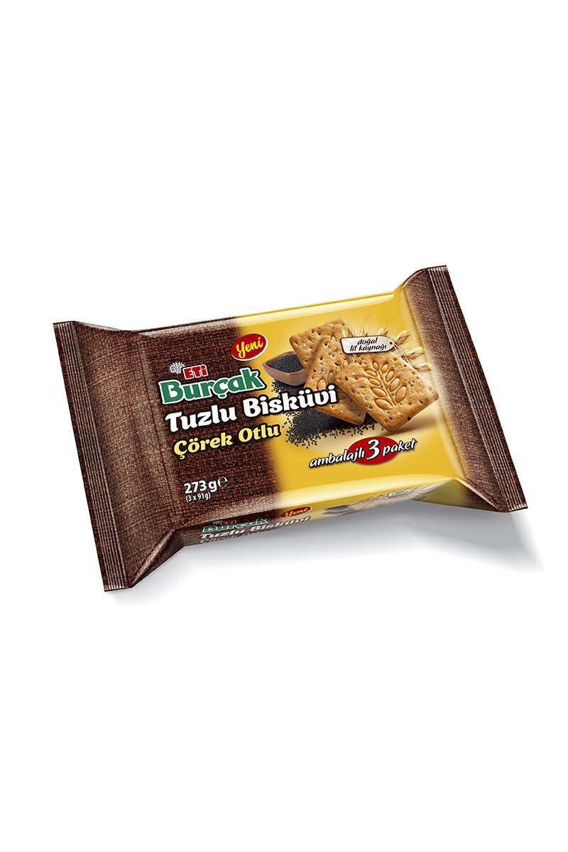 Eti Burçak Tuzlu Çörek Otlu Bisküvi 273 G