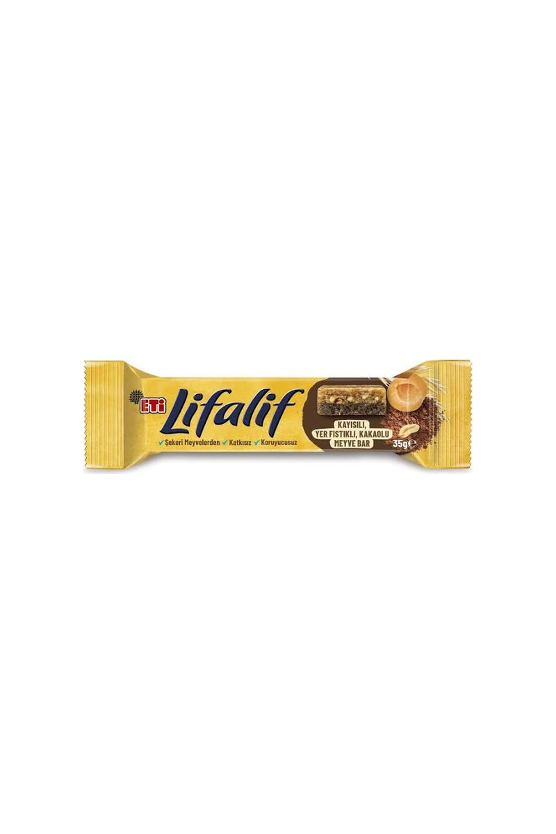 Eti Lifalif Kayısılı Yer Fıstıklı Meyve Bar 35 g