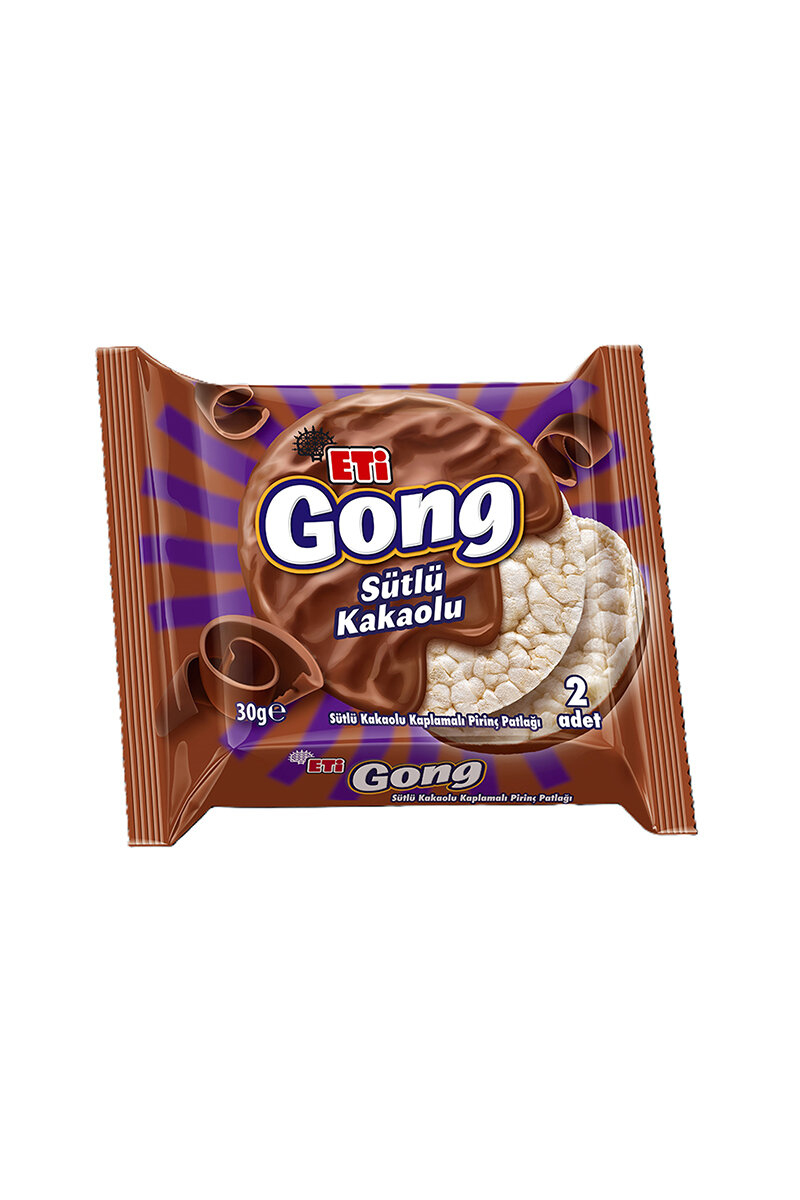 Eti Gong Sütlü Kakao Kaplamalı Pirinç Patlağı 30 g