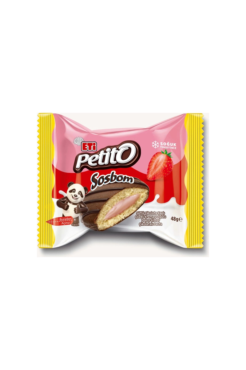 Eti Petito Sosbom Çilekli 48g