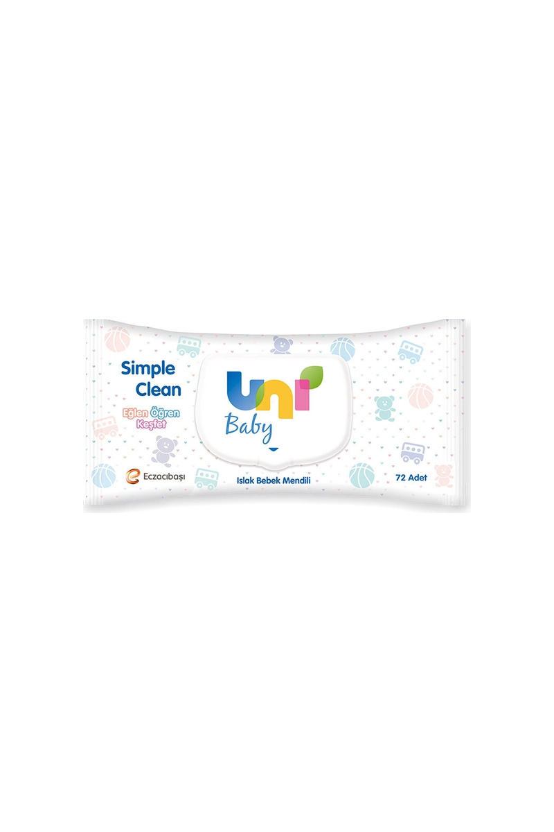 Uni Baby Islak Havlu Simple Clean 72'li