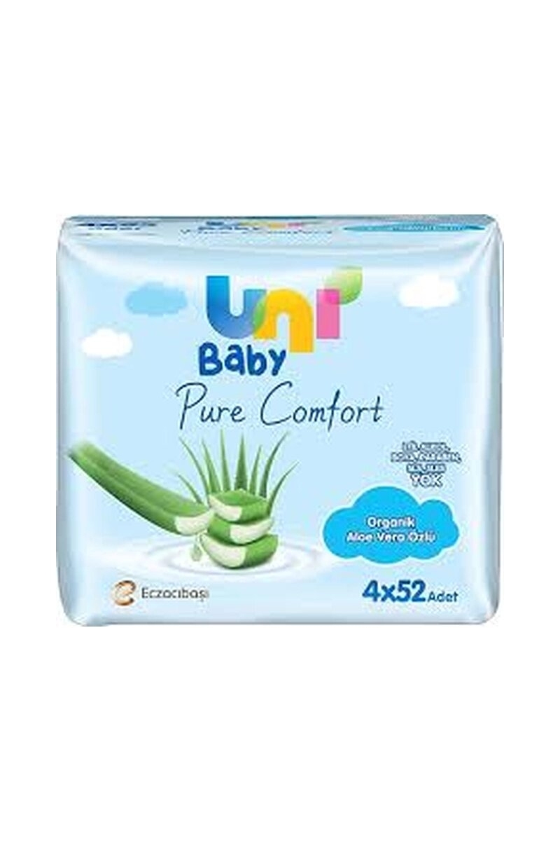 Uni Baby Pure Comfort Islak Havlu Aloe Vera 52x4'lü