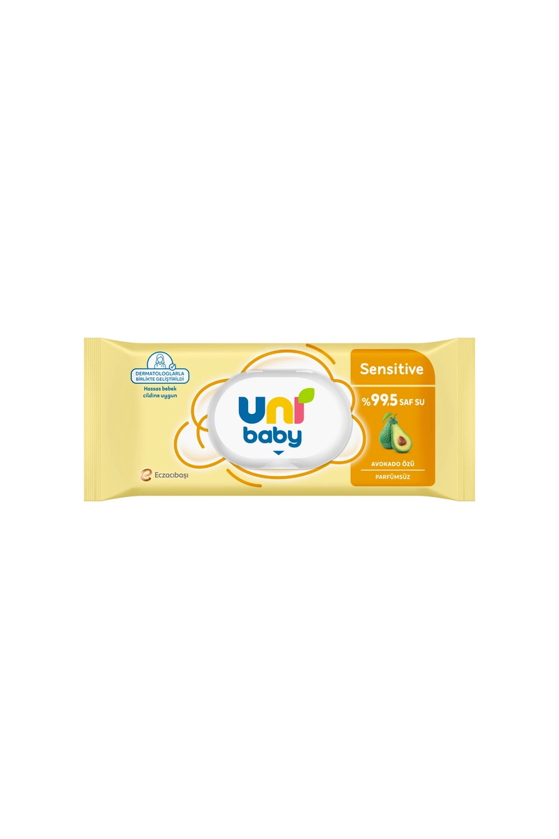 Uni Baby Sensitive Avokado Özlü Islak Mendil 90'lı