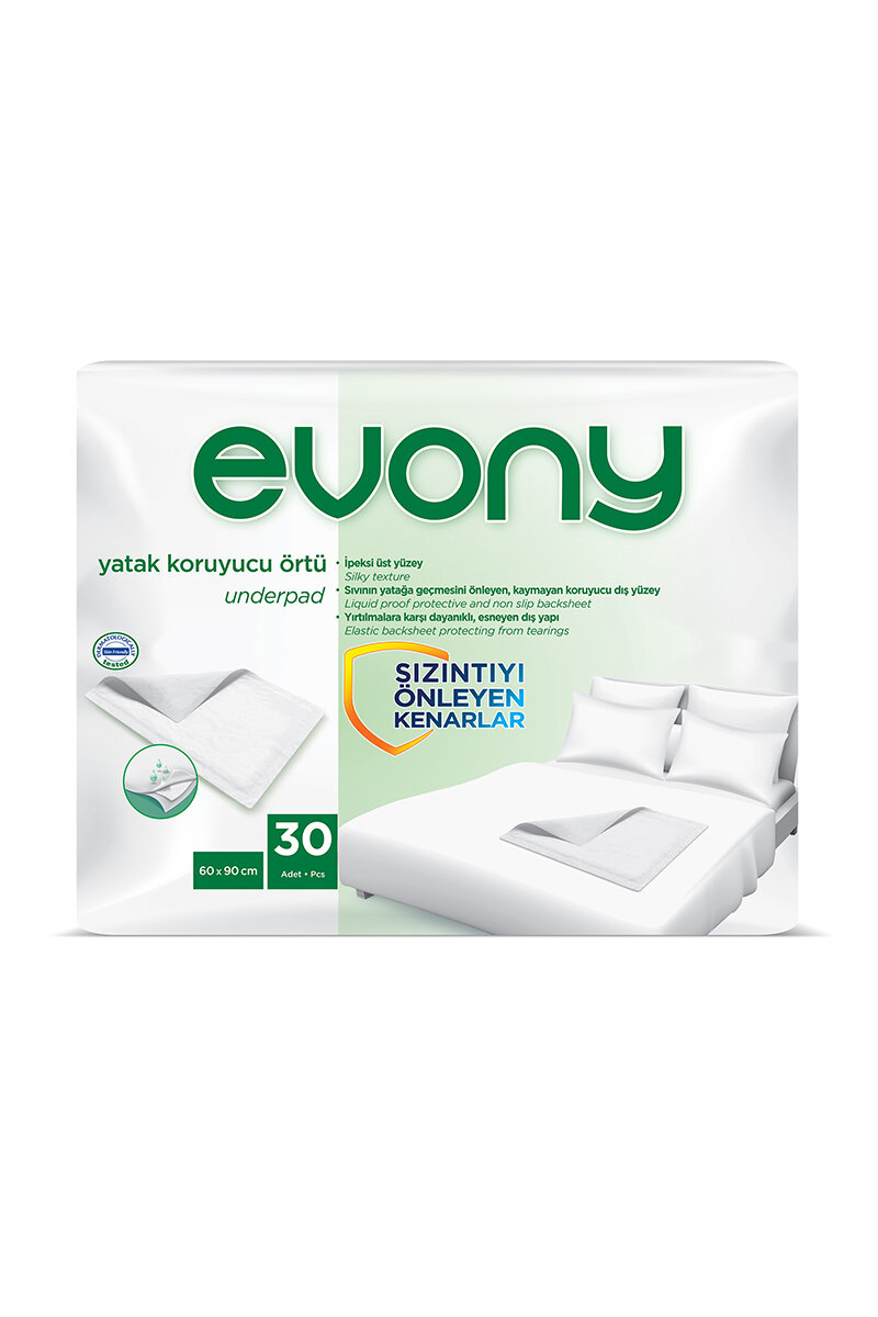 Evony Yatak Koruyucu Örtü 60X90 cm 30 Adet