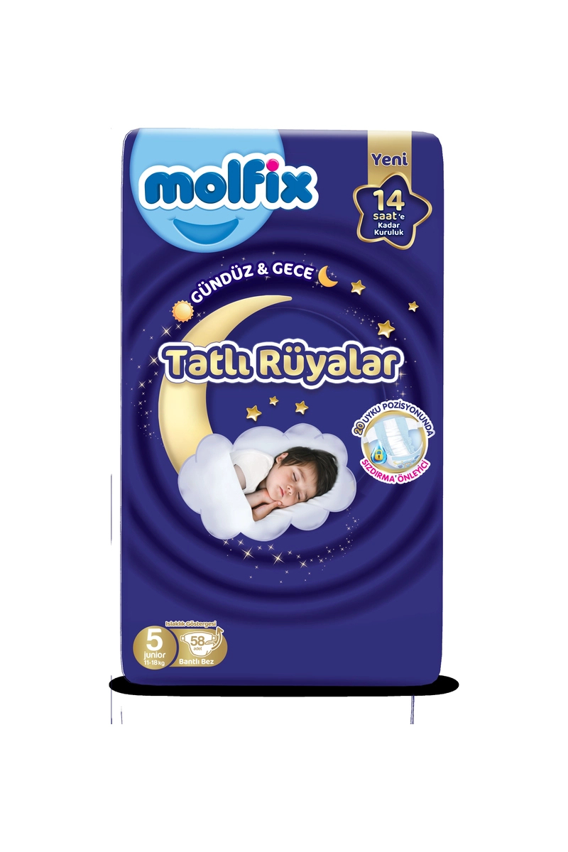 Molfix Sweet Dreams 5 Beden, 58 Adet Çocuk Bezi