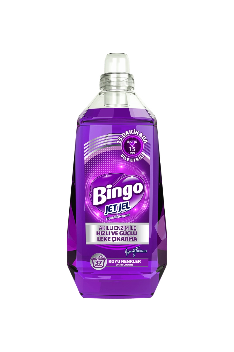 Bingo Jetjel Koyu Renkler Sıvı Deterjanı 1480 ml 37 Yıkama