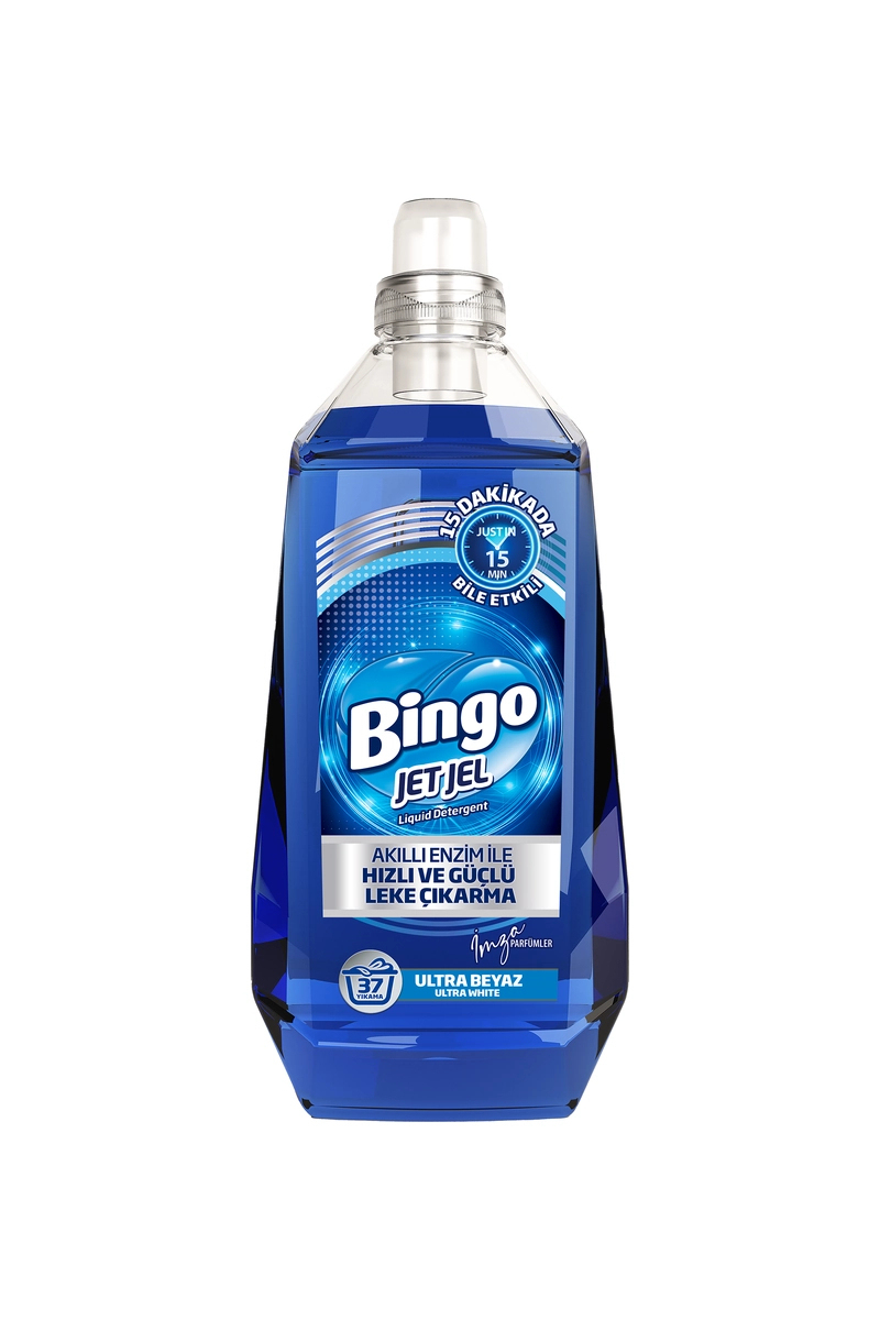 Bingo Jetjel Ultra Beyaz Sıvı Deterjanı 1480 ml 37 Yıkama