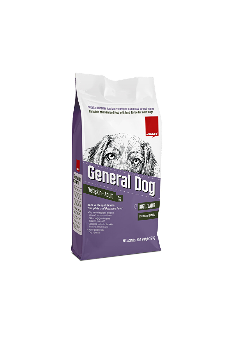 Jazzy General Dog Yetişkin Köpek Maması Kuzulu 12 Kg