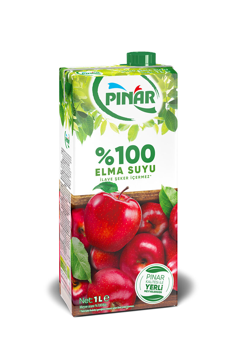 Pınar Meyve Suyu %100 Elma 1 l
