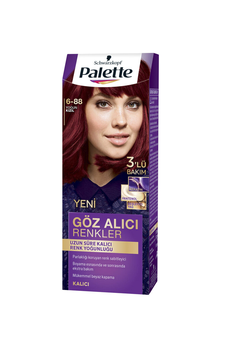 Pnc Palette Saç Boyası Göz Alıcı Renkler 6-88 Yoğun Kızıl