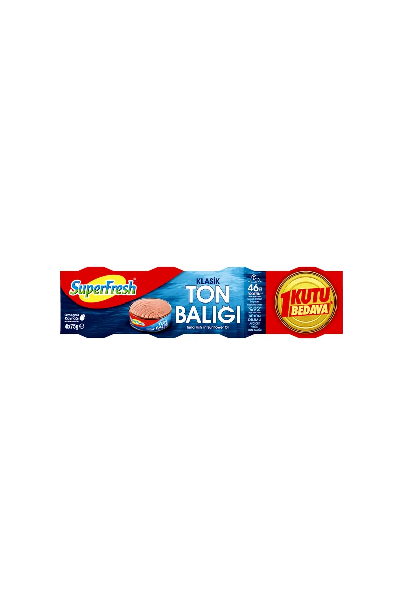 Superfresh Ayçiçekyağlı Ton Balık 4x75 g