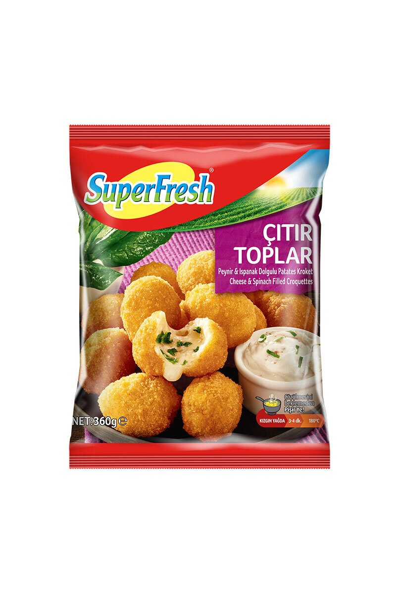 Superfresh Ispanak Peynir Dolgulu Kroket 360 G