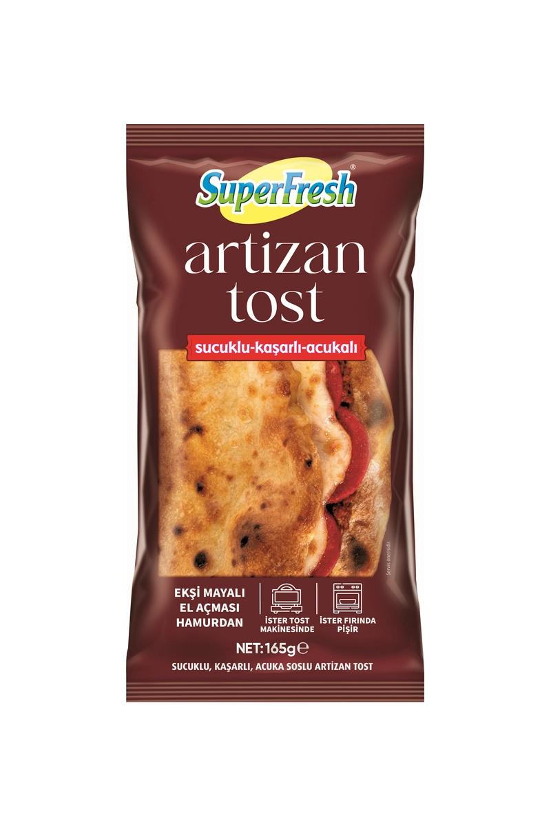 Superfresh Artizan Tost Sucuk Kaşar Acuka 165 G