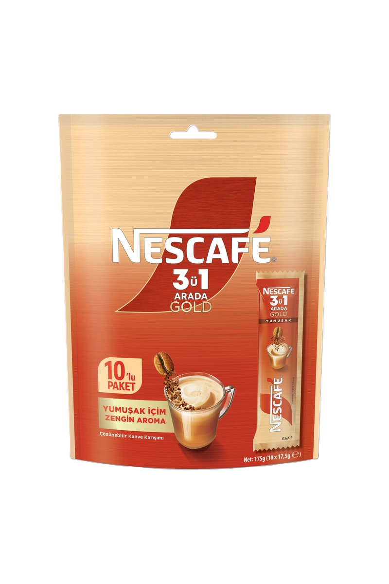 Nescafe 3 ü 1 Arada Gold Yumuşak 10'lu
