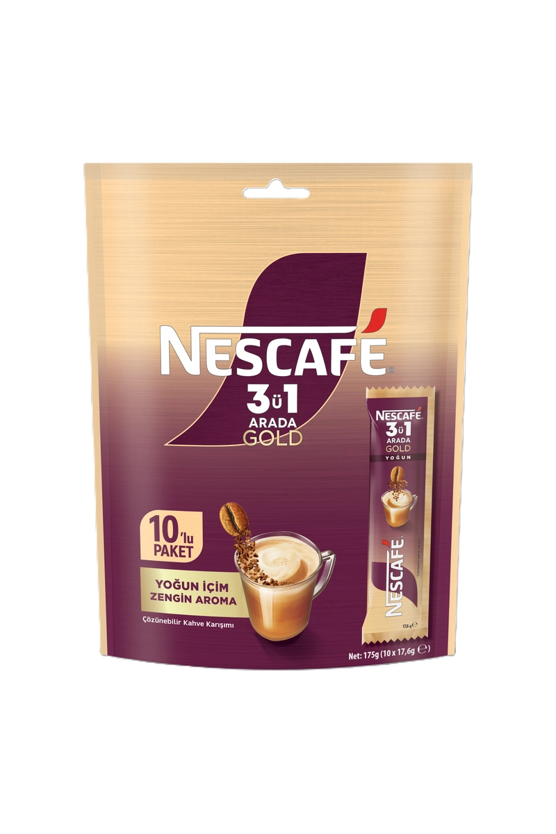 Nescafe 3 ü 1 Arada Gold Yoğun 10'lu