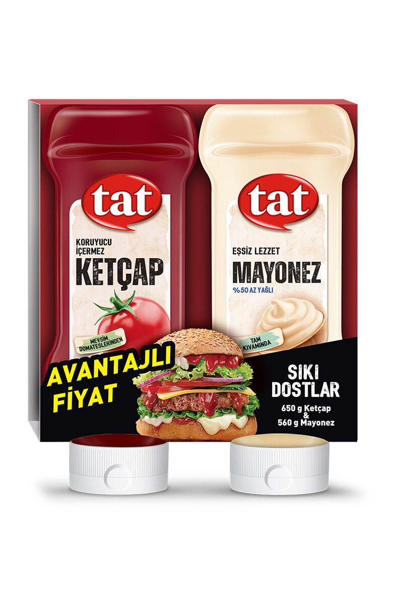 Tat (Sıkı Dostlar) Ketçap 650 g & Mayonez 560 g