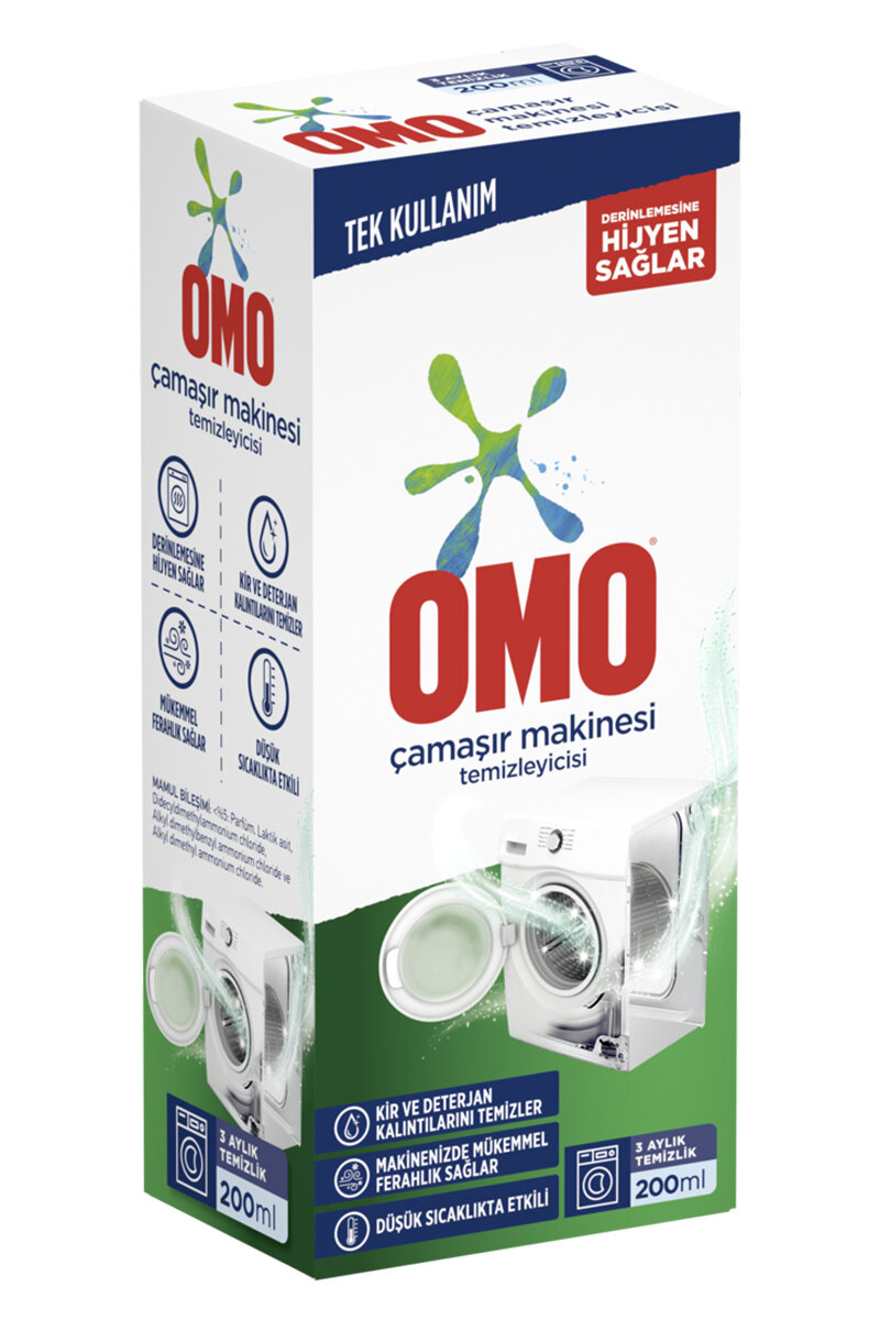Omo Çamaşır Makinesi Temizleyici 200 ml
