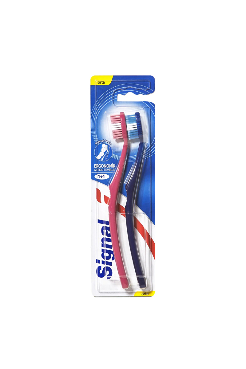 Signal Diş Fırçası Ergonomik 1+1