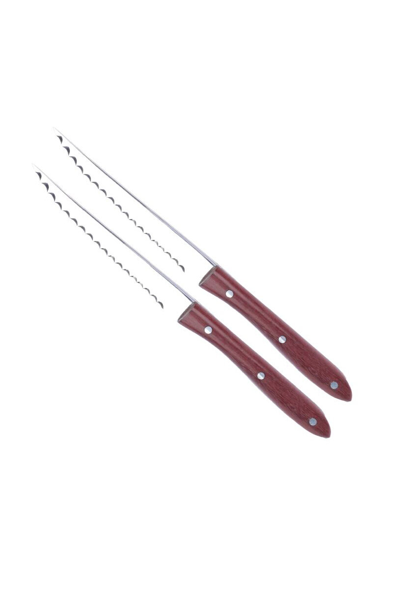 Ar Yıldız Steak Bıçağı Ahşap Saplı 2'li