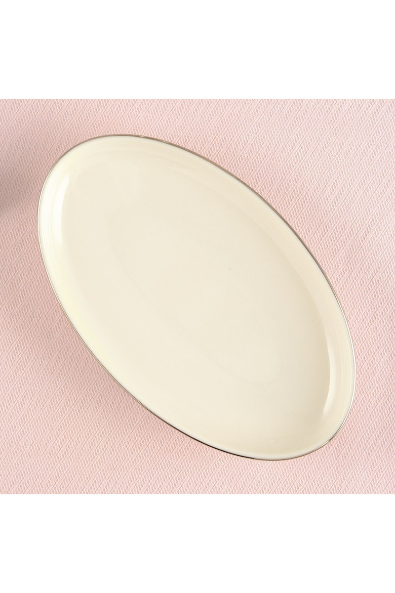 Aryıldız Hazel Platin Kayık Tabak 20 cm