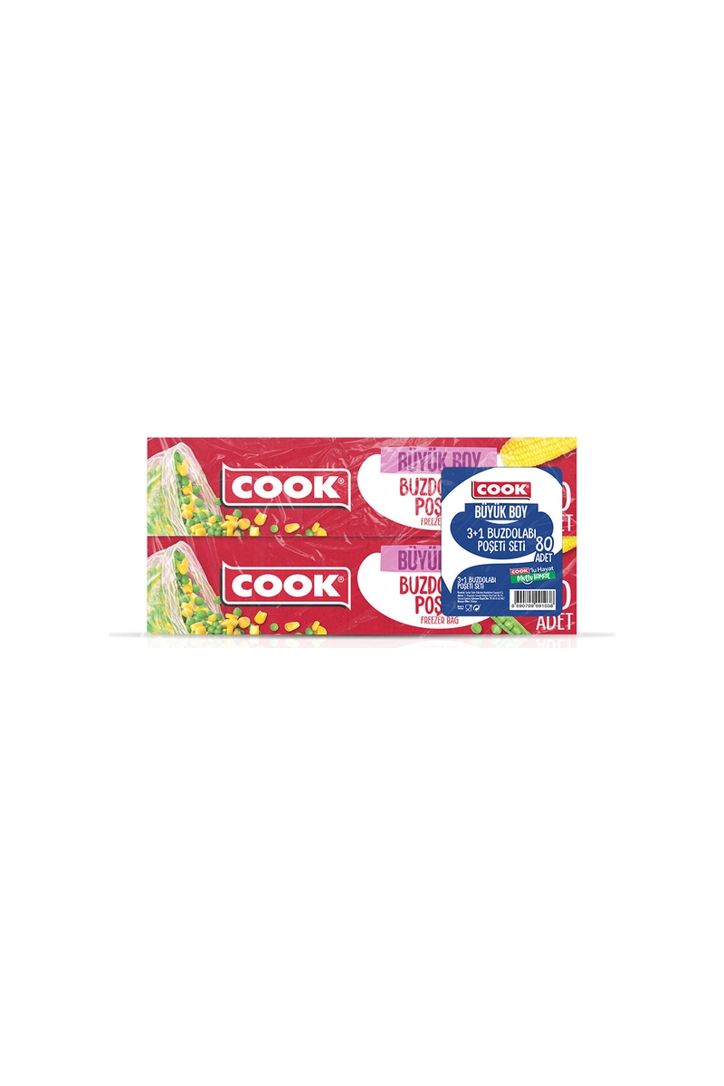Cook Buzdolabı Poşeti (3+1) Büyük 80'li
