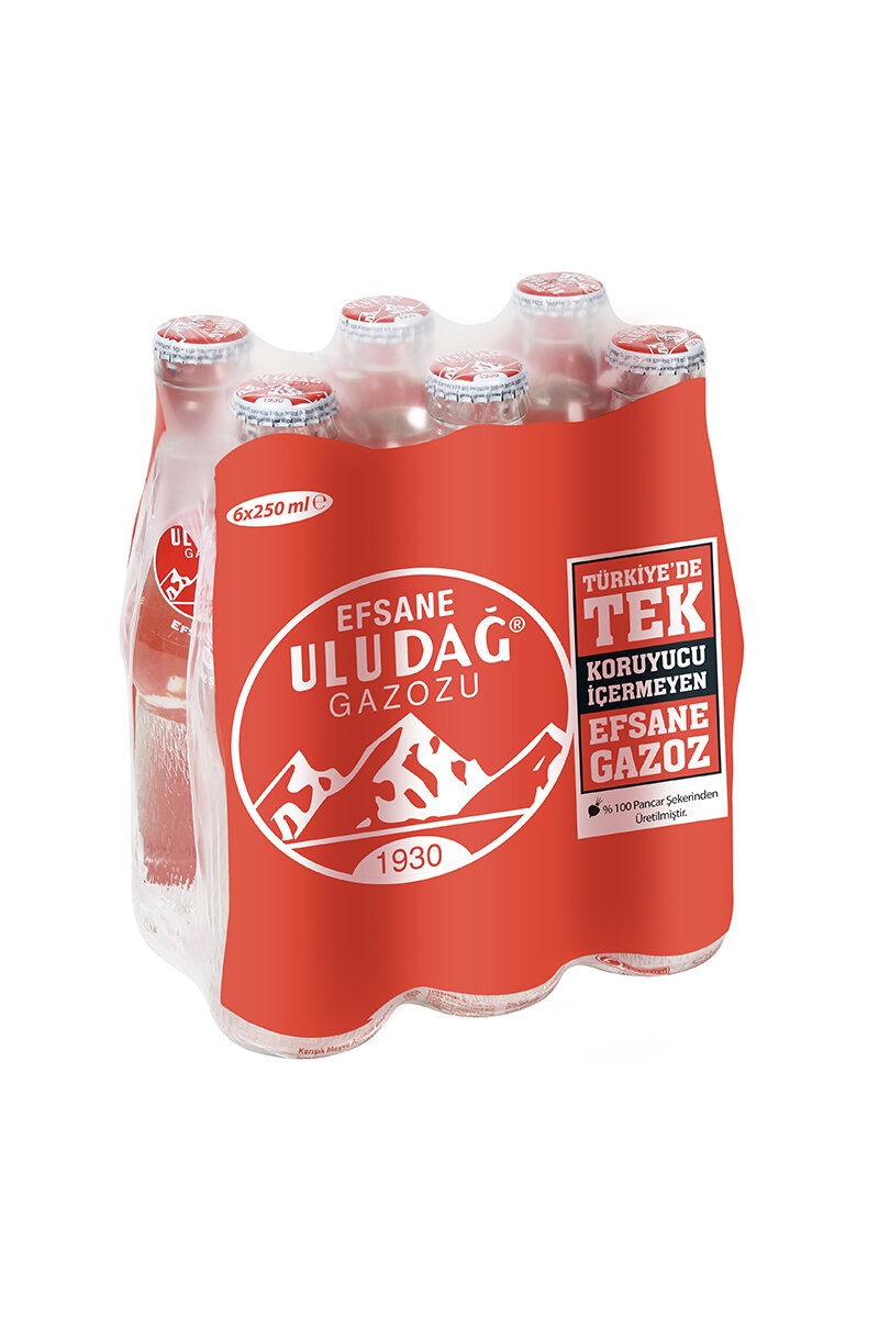 Uludağ Gazoz Efsane Şişe 6X250 ml