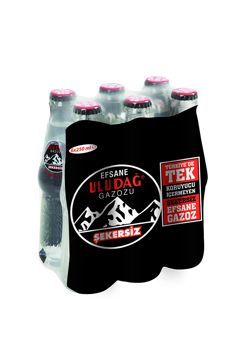 Uludağ Gazoz Şekersiz Efsane 6X250 ml