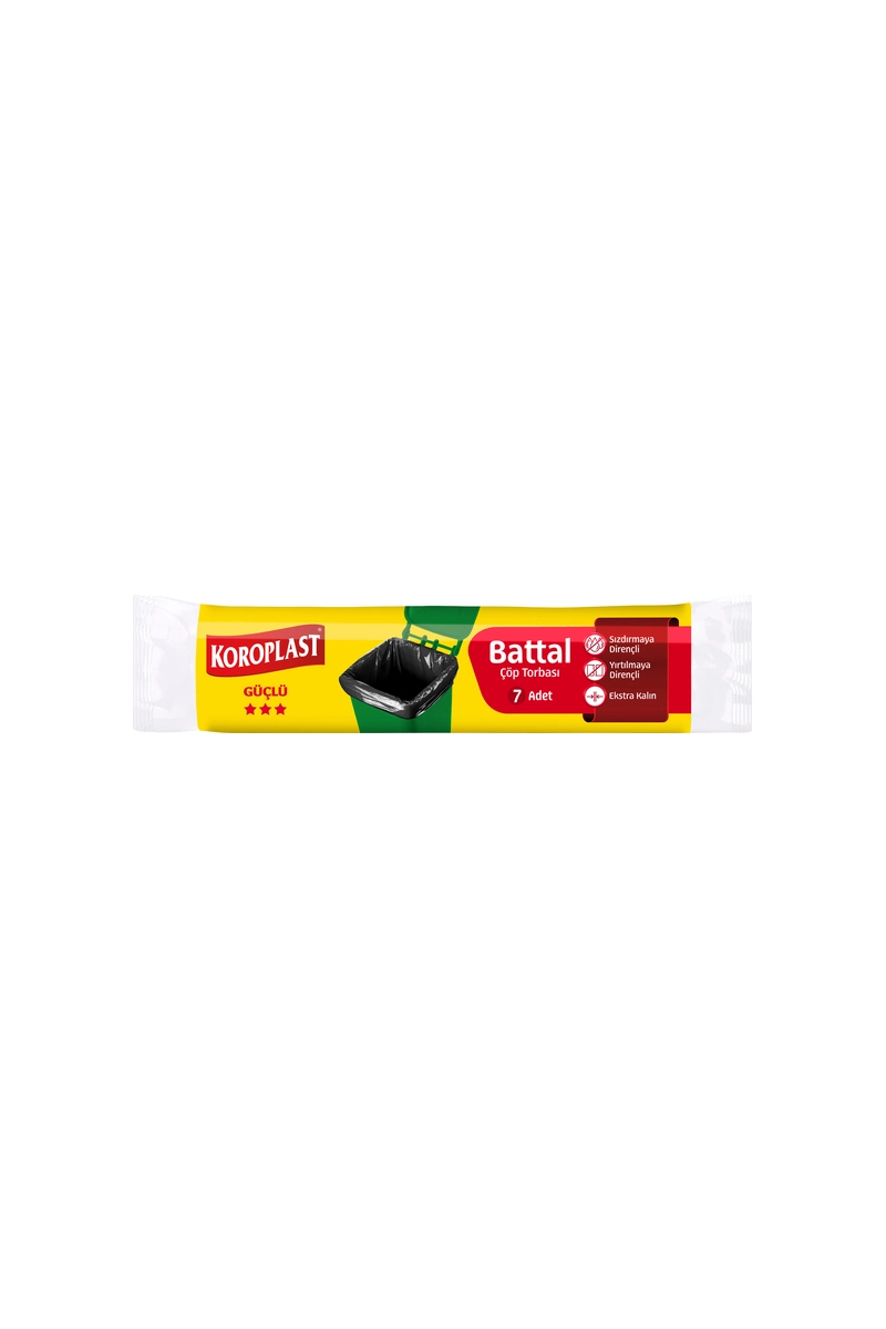Koroplast Battal Boy Çöp Torbası 7'li