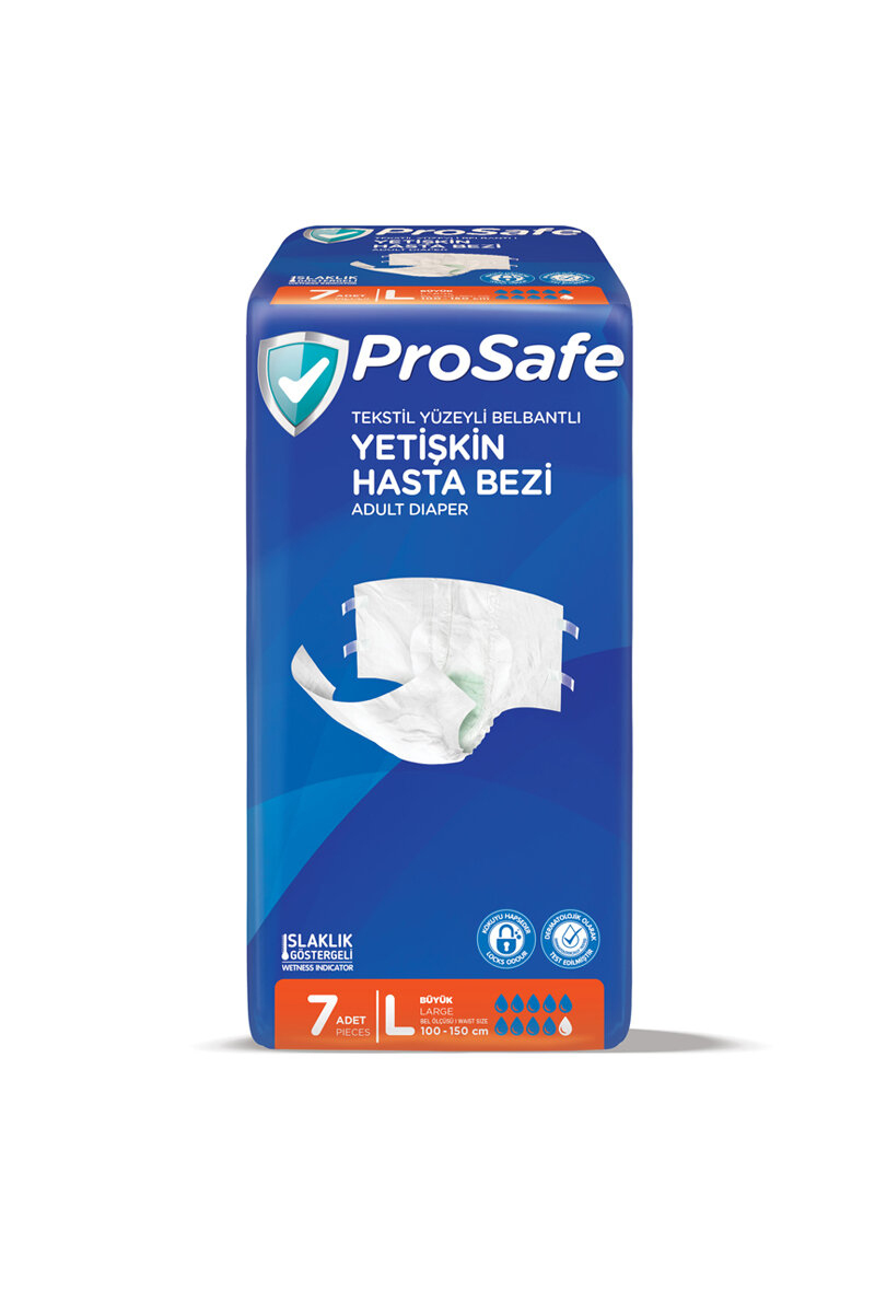 Prosafe Belbantlı Hasta Bezi Büyük Boy 7'li