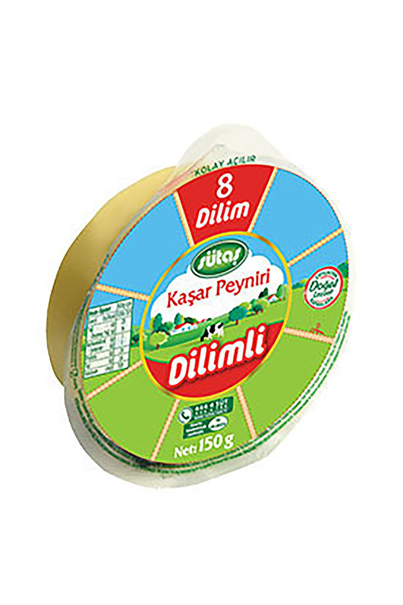 Sütaş Kaşar 8 Dilimli 150 G