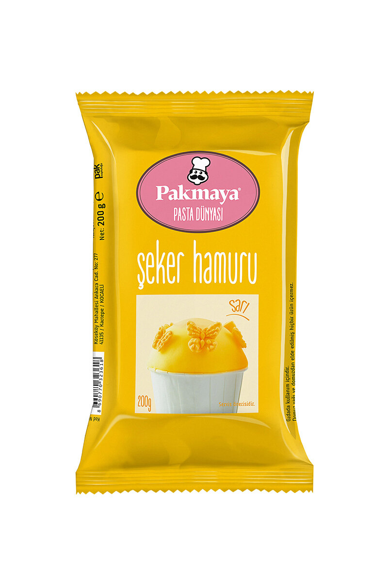 Pakmaya Şeker Hamuru (Sarı) 200 g