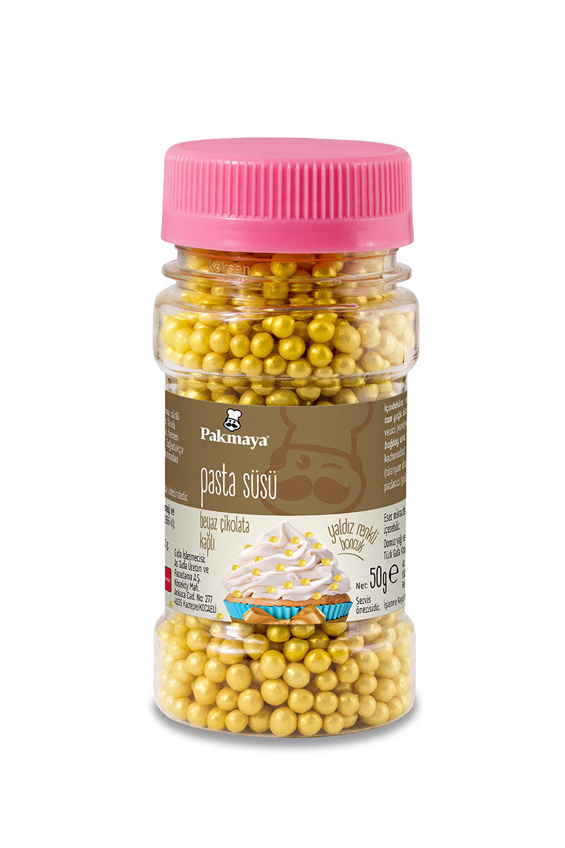 Pakmaya Pasta Süsü Yaldız Boncuk 50 g