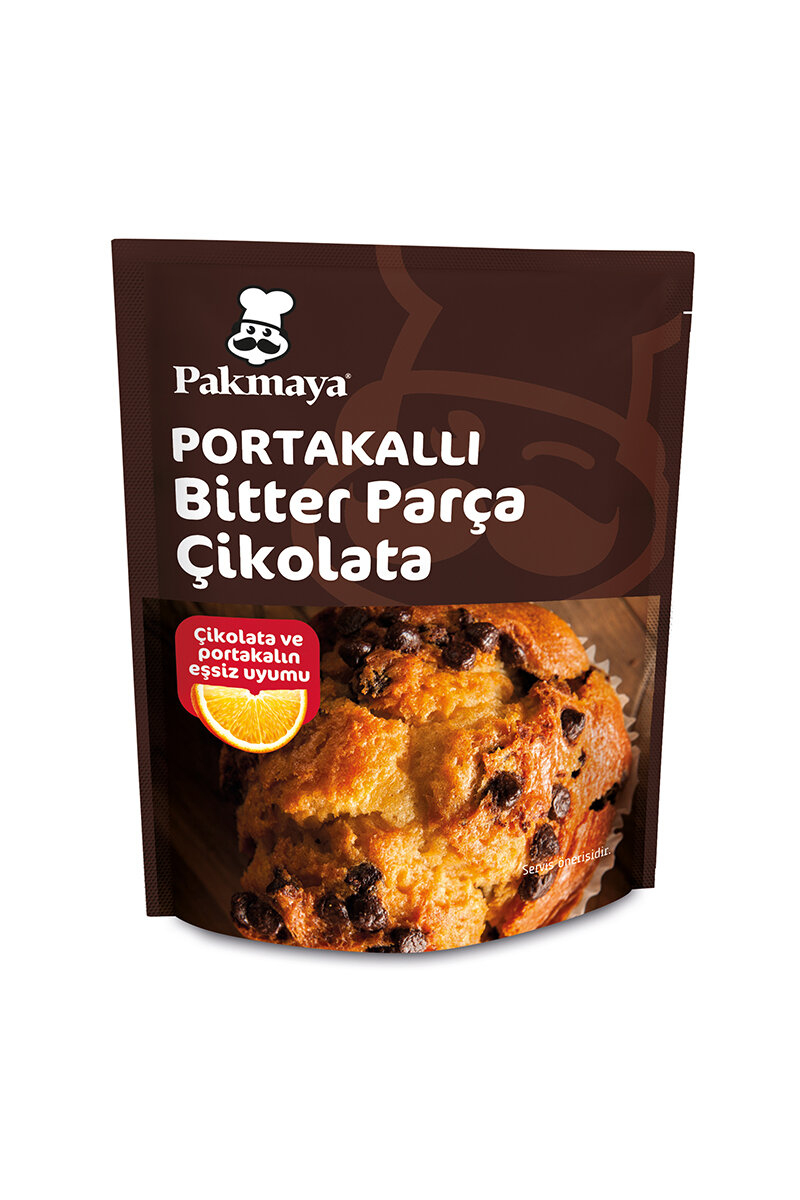 Pakmaya Portakallı Bitter Parça Çikolata 70 g