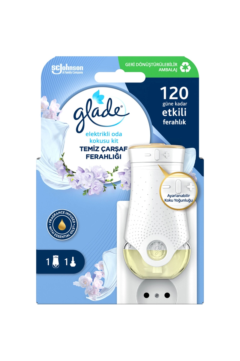 Glade Elektrikli Kit Oda Kokusu Temiz Çarşaf Ferahlığı