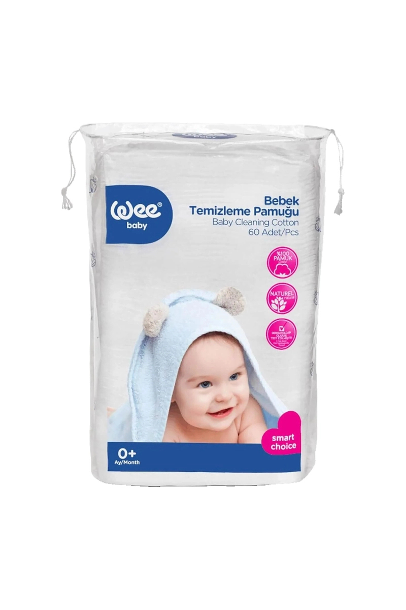Wee Baby Bebek Temizleme Pamuğu 60'lı