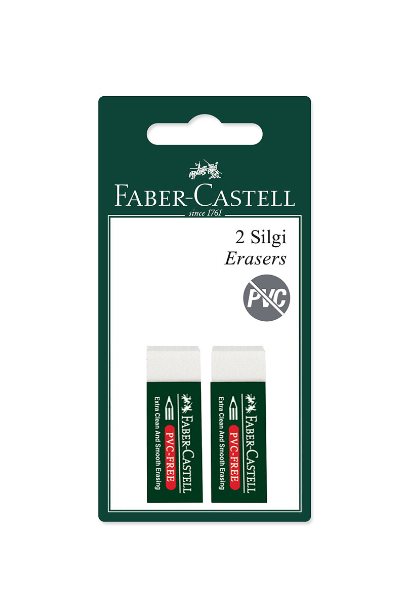 Faber Castell Silgi Pls 2Lı Beyaz 7085/30