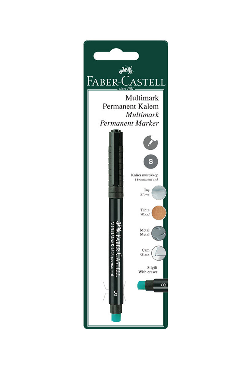 Faber Castell Siyah Multimark Permanent Kalem