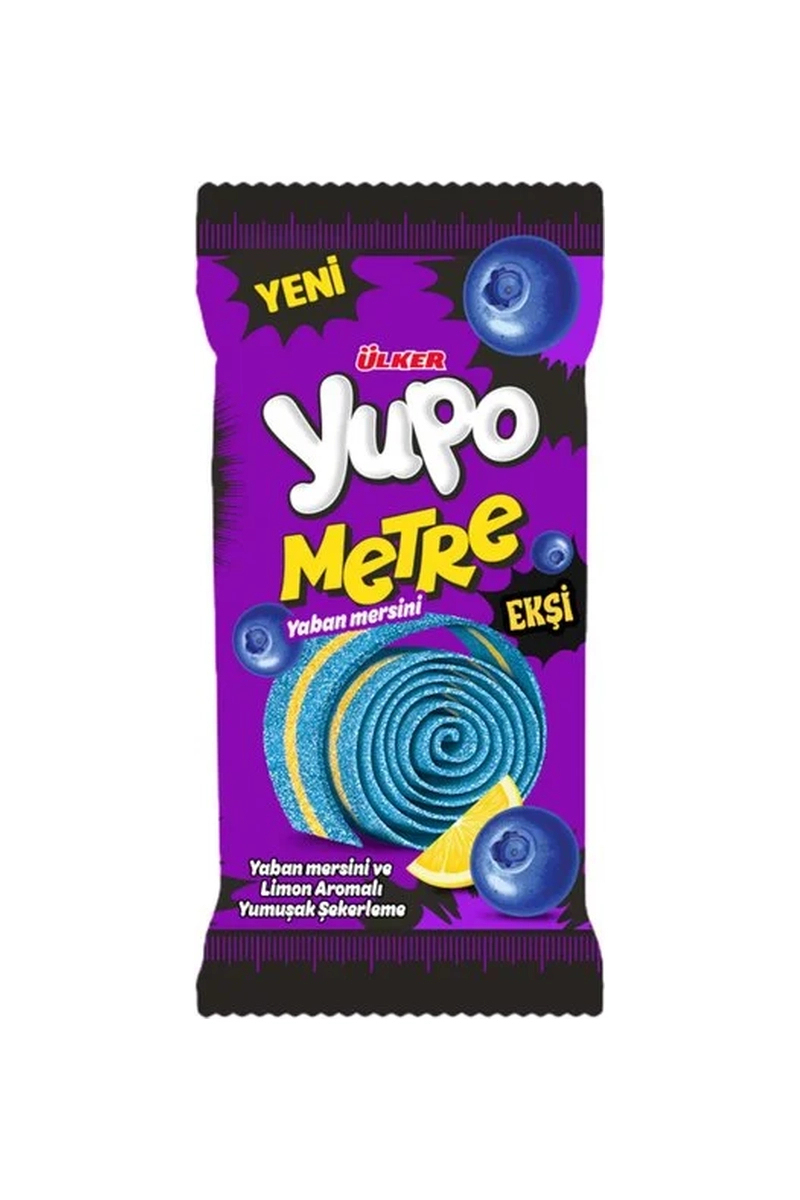Ülker Yupo Yaban Mersini Metre Yumuşak Şeker 50 g