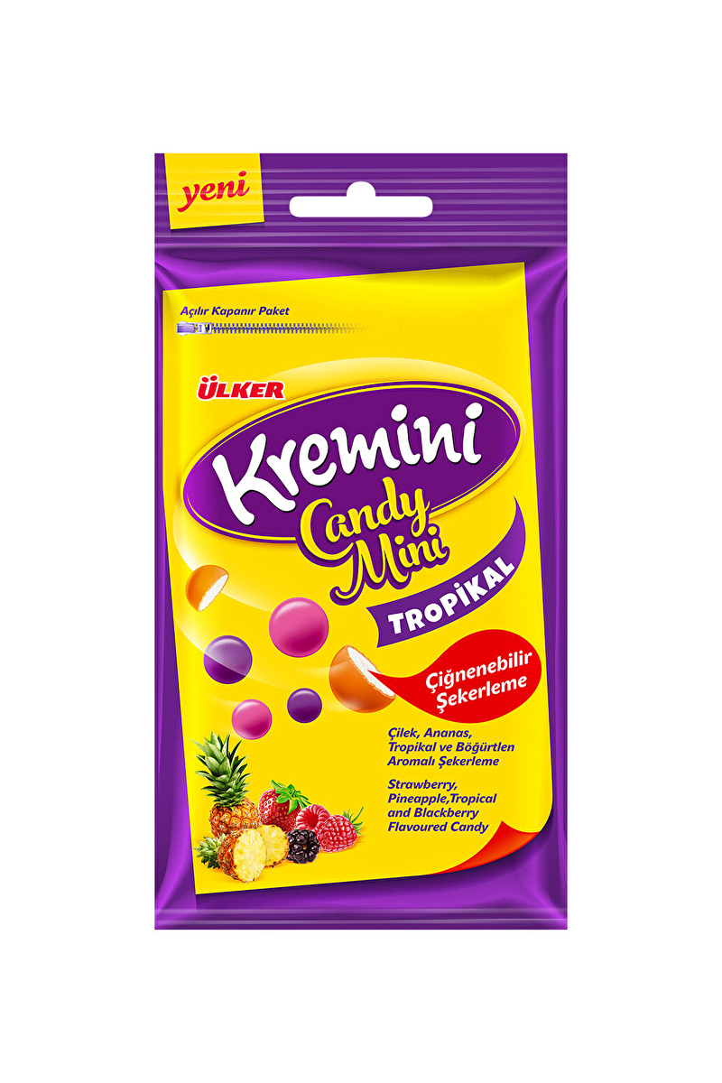Ülker Kremini Candymini Tropikal Meyveli Şeker 24 G