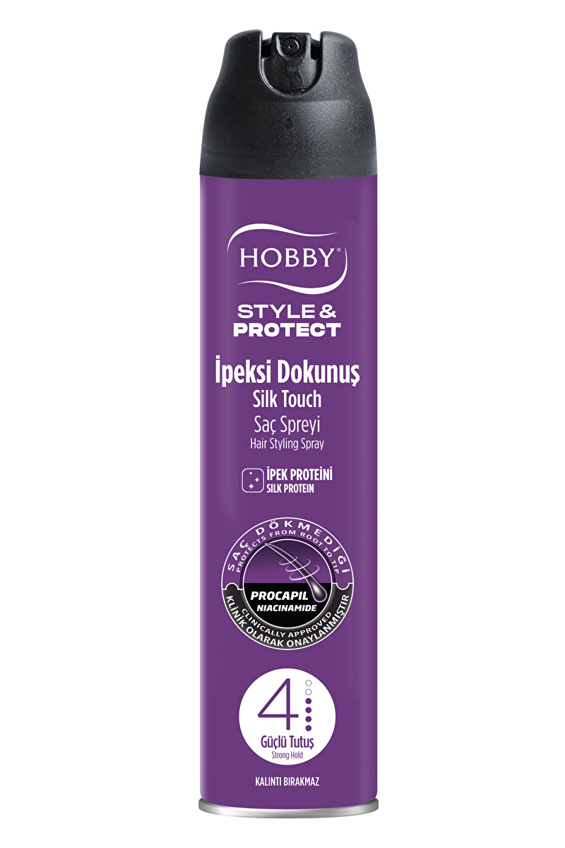 Hobby Saç Spreyi Style&Protect İpeksi Dokunuş 250 ml