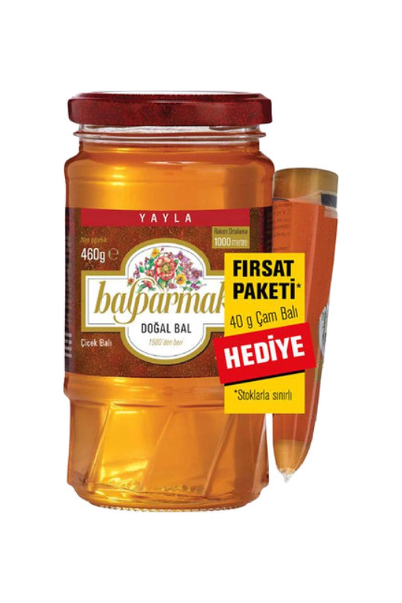 Balparmak Yayla Çiçek Balı 460g+Çam Balı 40g