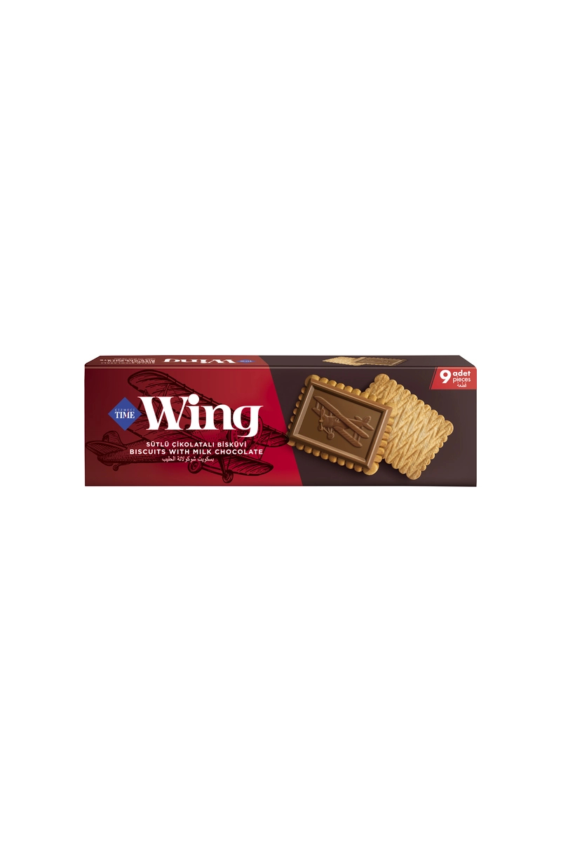 Time Wing Sütlü Çikolatalı Bisküvi 112,5 g