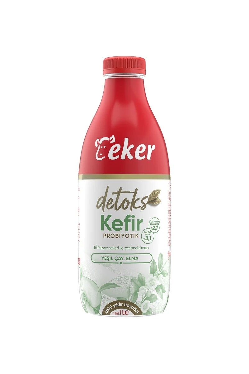 Eker Kefir Detoks 1 L Yeşil Çay-Elma