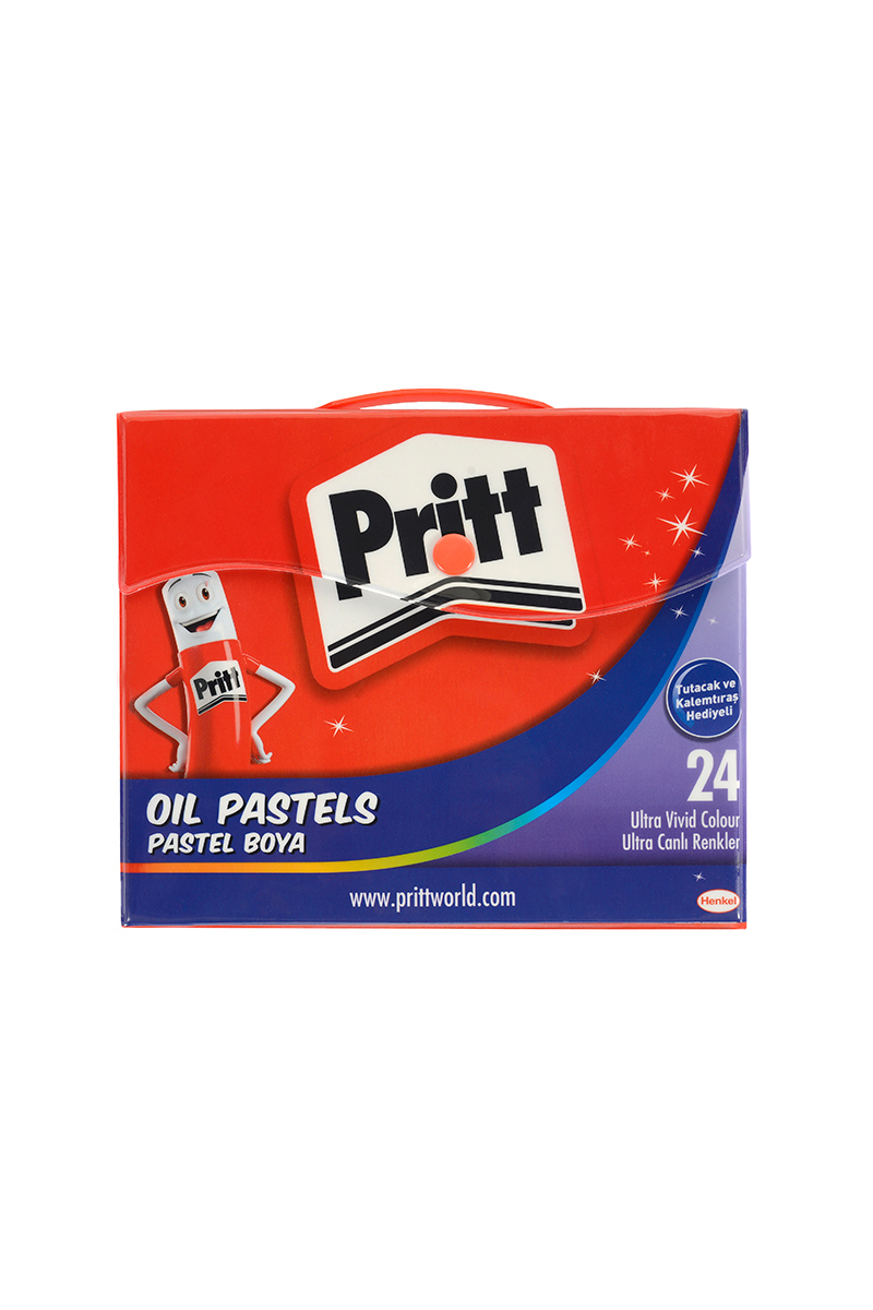 Pritt 24 Renk Pastel Boya Çantalı