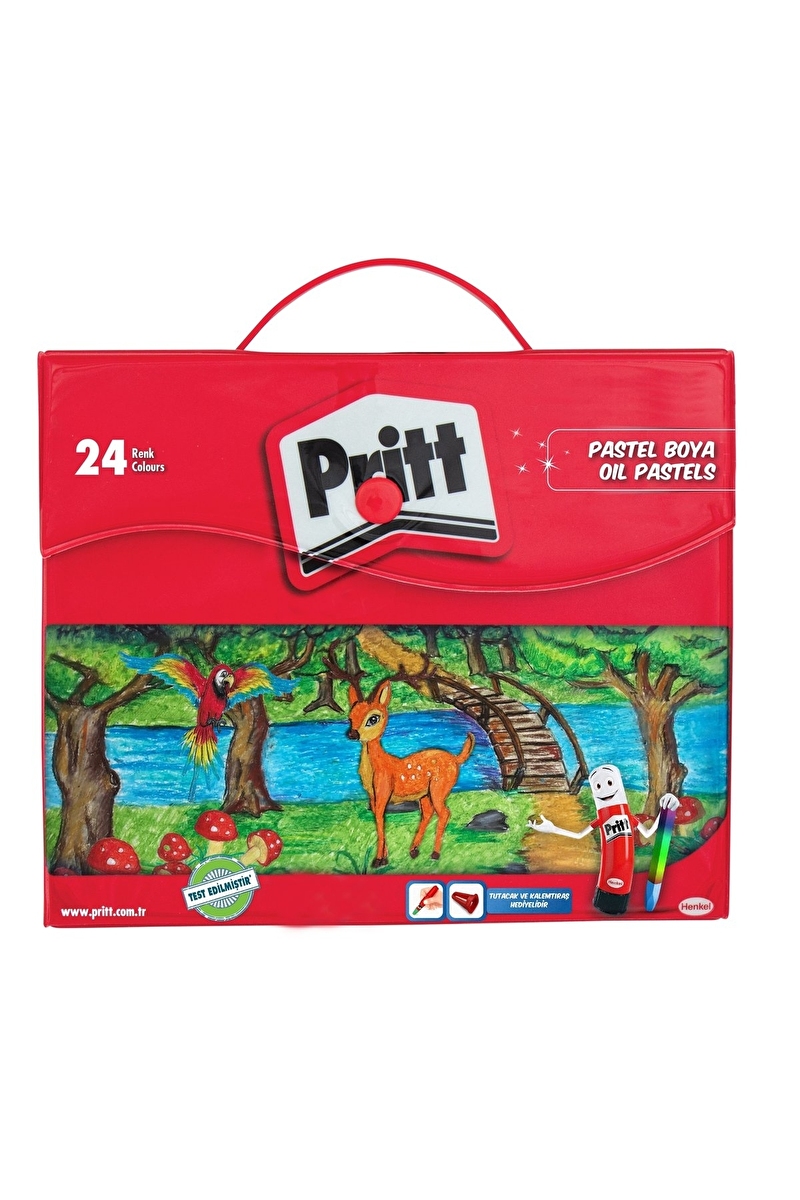 Pritt 24 Renk Pastel Boya Çantalı