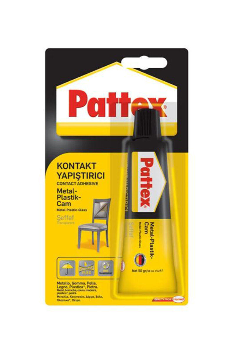 Pattex 50gr Tüp Metal Cam Plastik