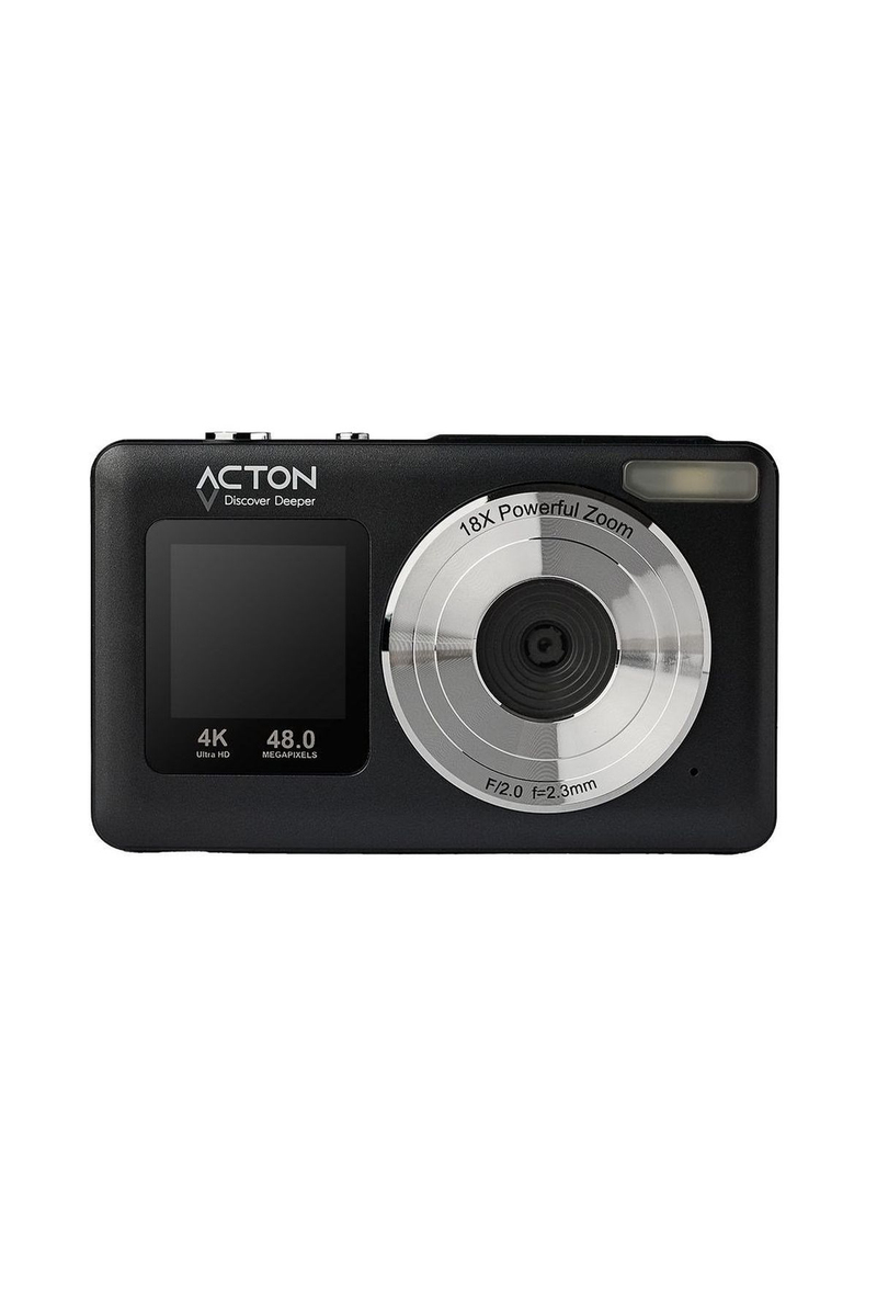 Acton Selfix Dijital Fotoğraf Makinesi (Siyah)