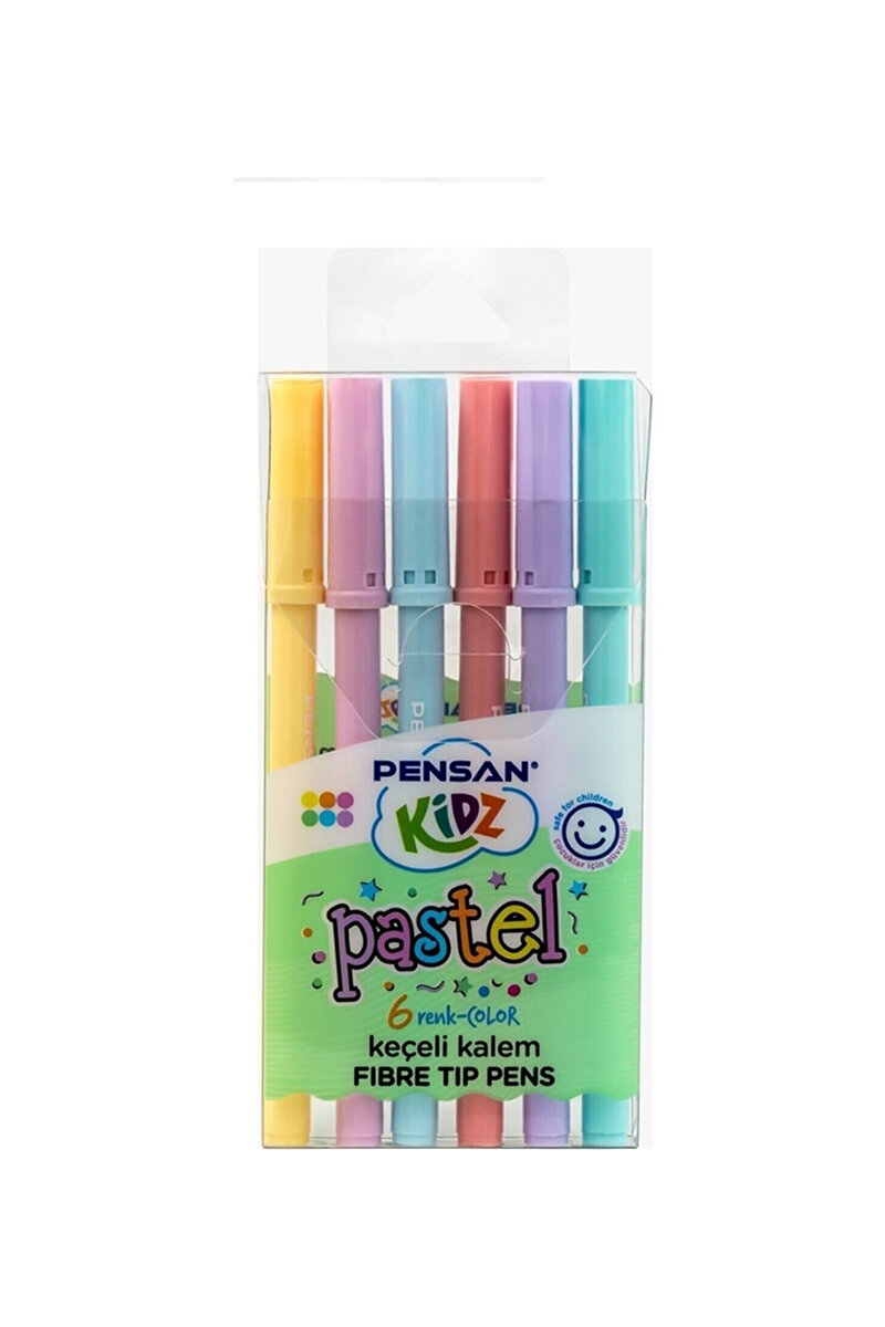 Pensan Kidz 6 Renk Pastel Keçeli Kalem