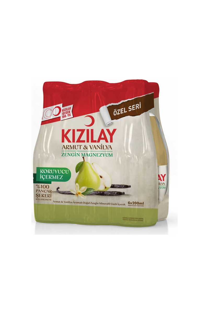 Kızılay Maden Suyu Armut & Vanilya 6x200 ml
