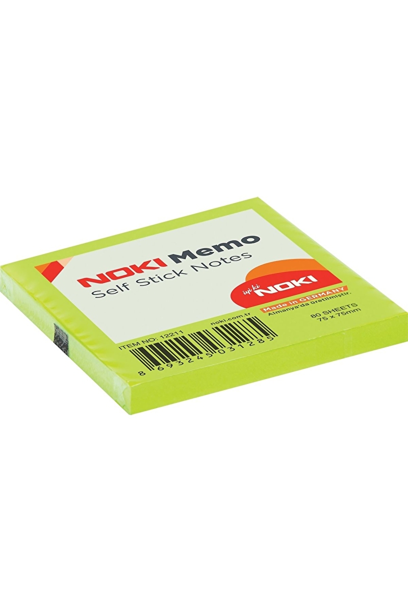 Noki Memo 75x75 mm Post It Yapışkanlı Not Kağıdı